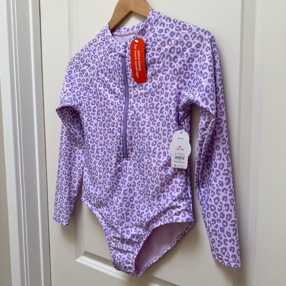 Wonder Nation Rashguard Cheetah Print NWT Size XL - Picture 3 of 8